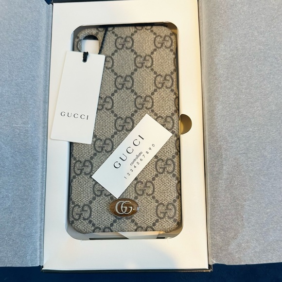 Gucci GG Supreme Ophidia Pro Max iPhone X/XS Case 587671-617664 - Picture 1 of 8